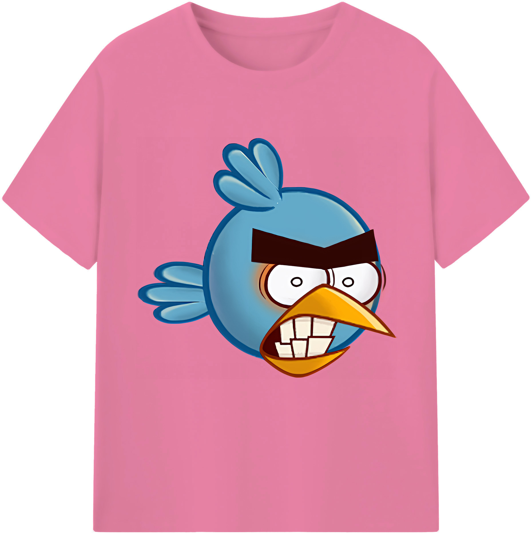 （画像用） Angry Birds アングリーバード 綿100％半袖Tシャツ（フロントプリント）